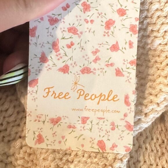 NWT Free People bright lights v-neck sweater in chamoix Sz M - Picture 4 of 10